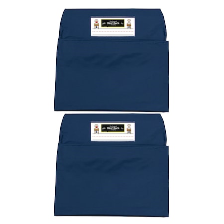 Seat Sack, Large, 17 Inch, Chair Pocket, Blue, PK2